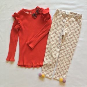 Mudpie girls holiday set- 4/5T
